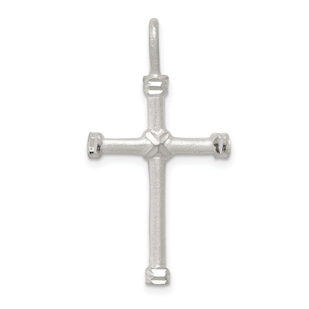 Lovely Rita's Pendants & Charms Solid Silver D.C Satin Finish 3-D Cross Pendant