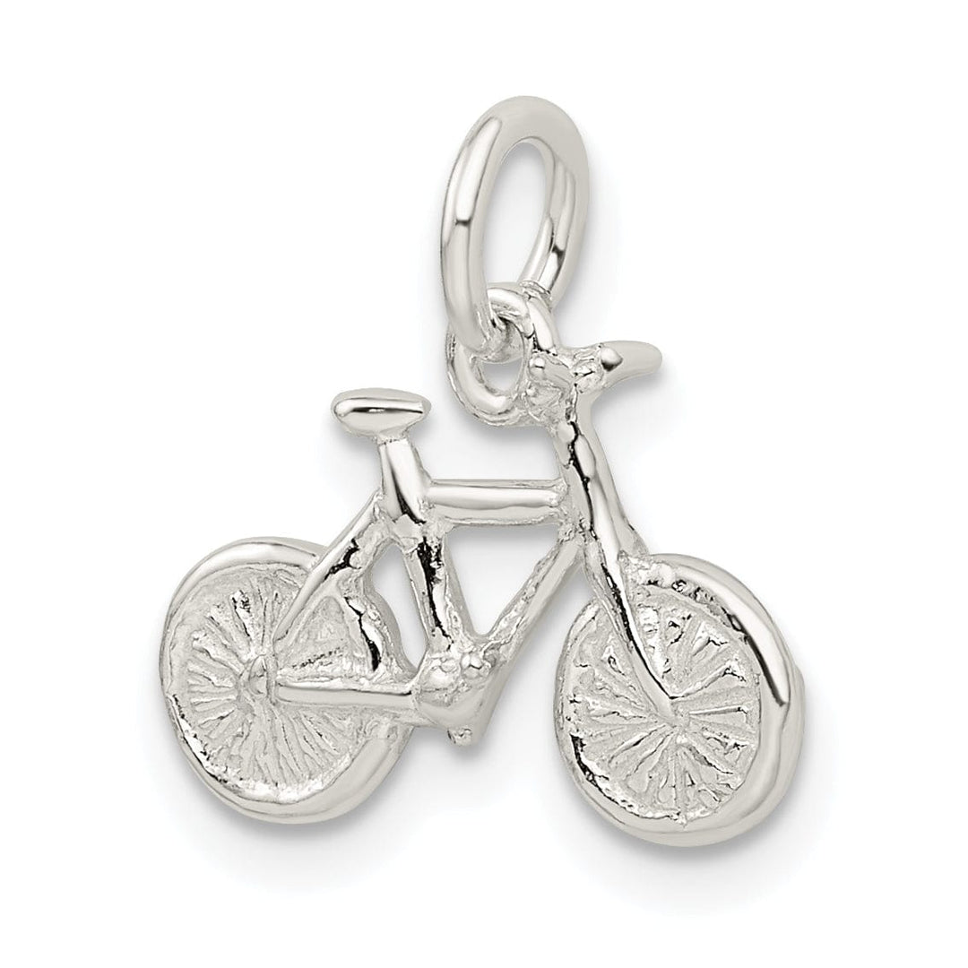 Lovely Rita's Pendants & Charms Solid Sterling Silver 3 D Bicycle Charm Pendant
