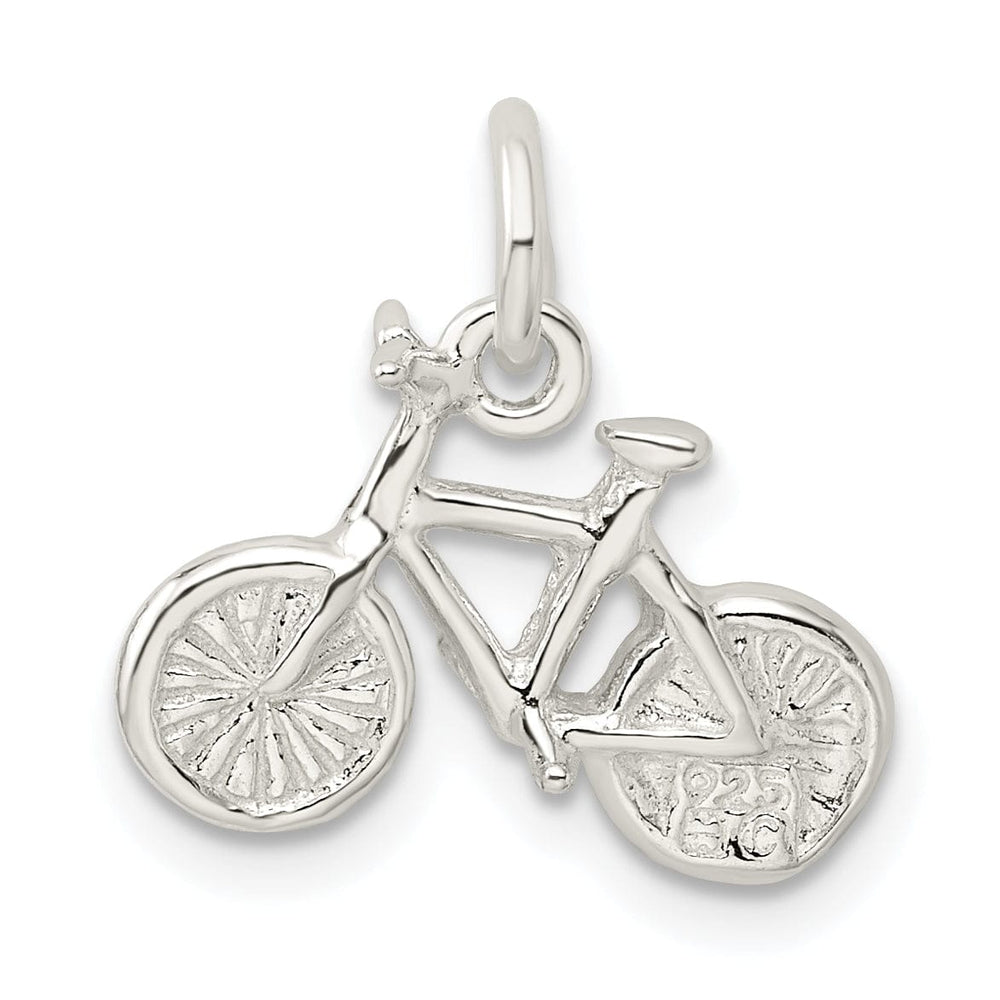 Lovely Rita's Pendants & Charms Solid Sterling Silver 3 D Bicycle Charm Pendant
