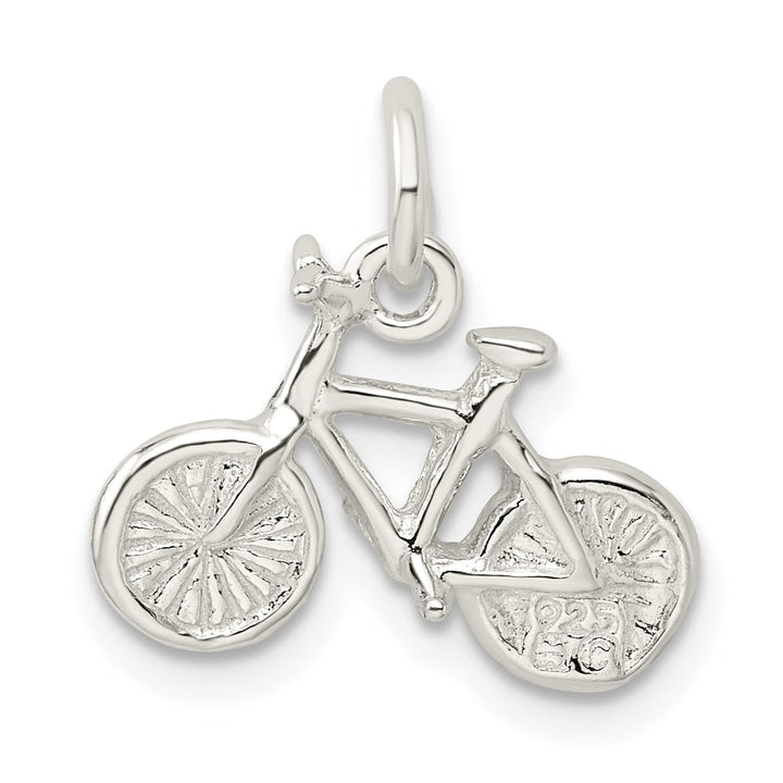Lovely Rita's Pendants & Charms Solid Sterling Silver 3 D Bicycle Charm Pendant