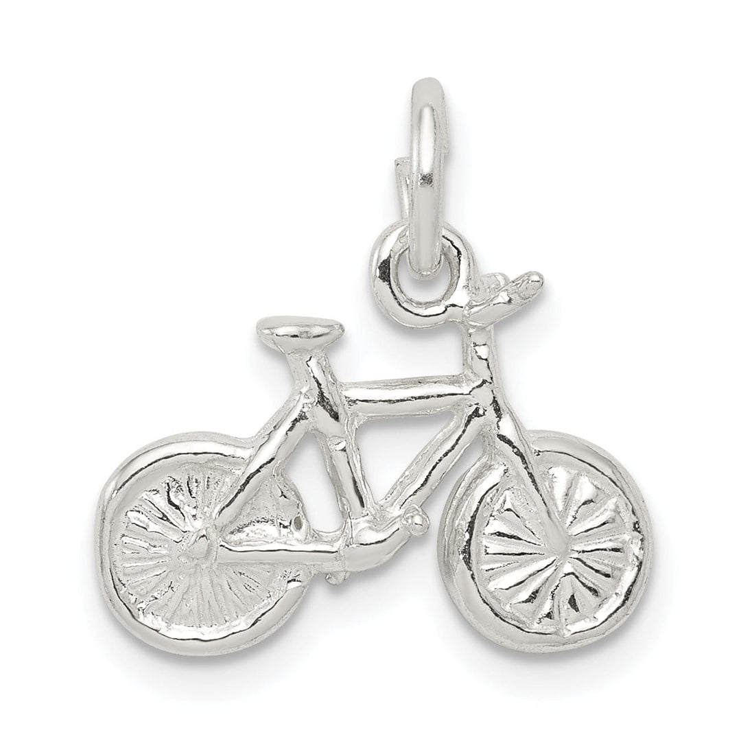 Lovely Rita's Pendants & Charms Solid Sterling Silver 3 D Bicycle Charm Pendant
