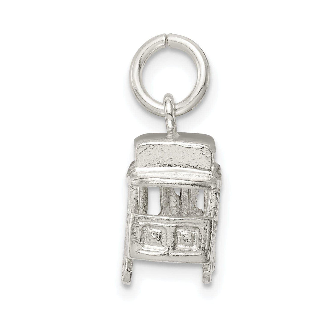 Lovely Rita's Pendants & Charms Solid Sterling Silver 3 D Caboose Charm Pendant
