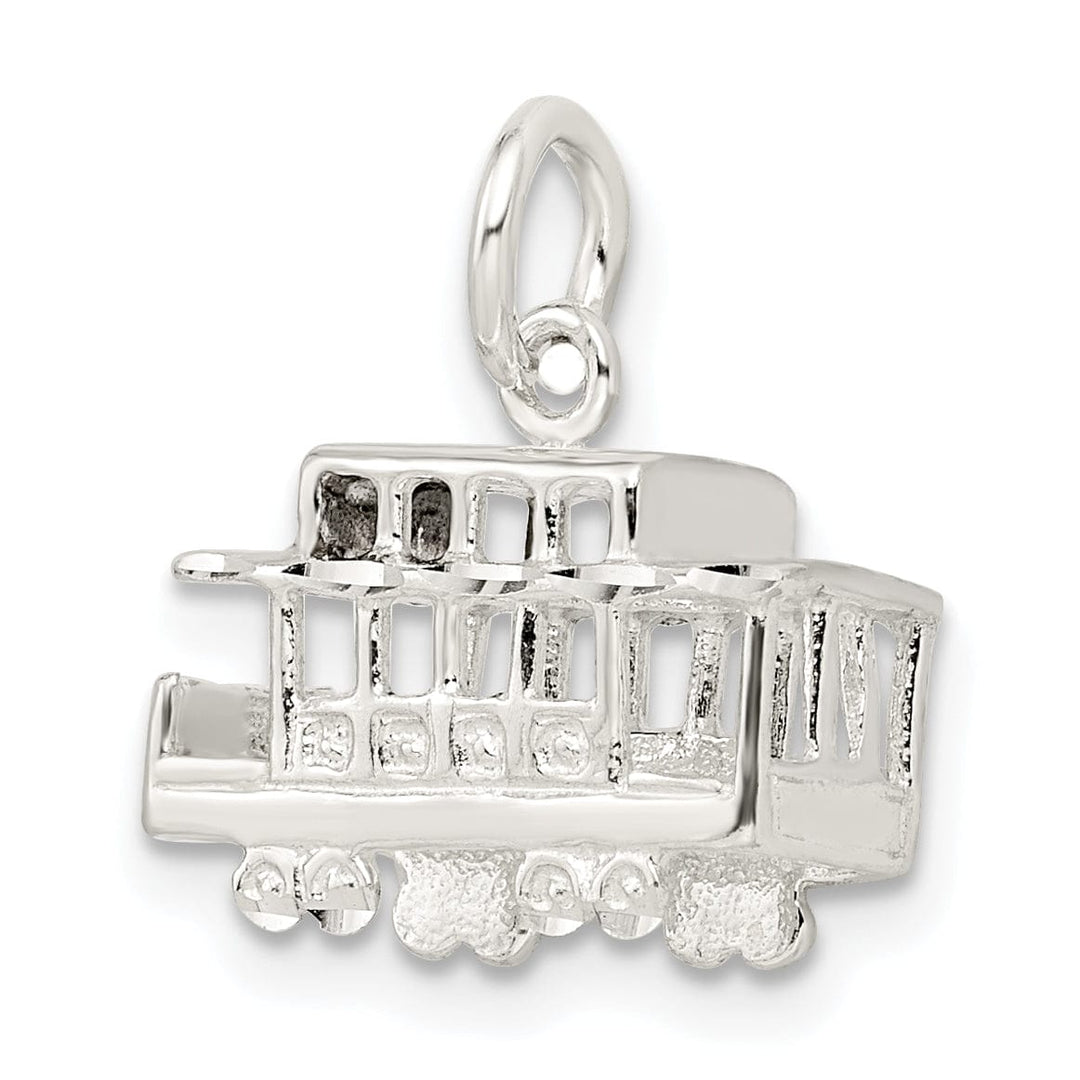 Lovely Rita's Pendants & Charms Solid Sterling Silver 3 D Caboose Charm Pendant