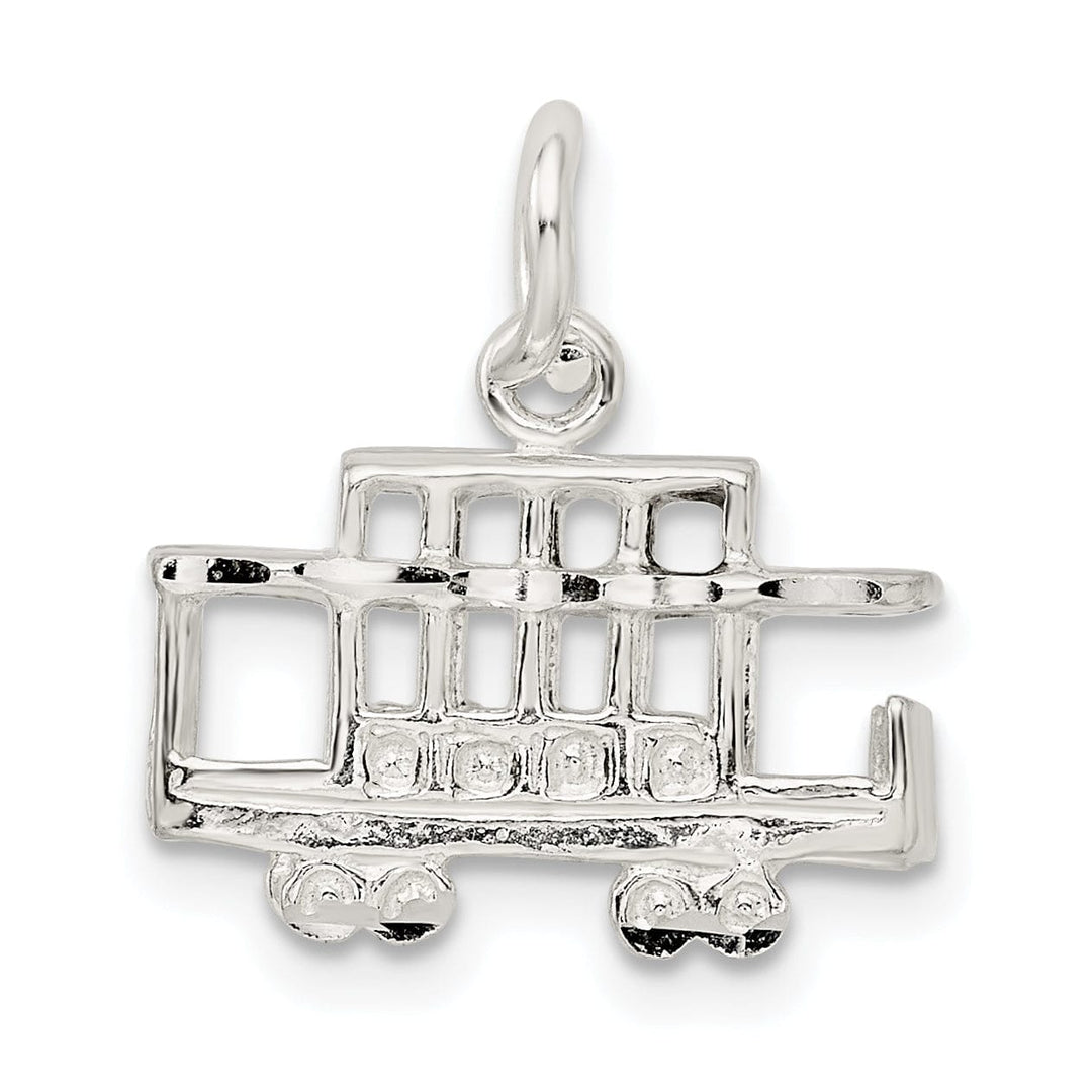 Lovely Rita's Pendants & Charms Solid Sterling Silver 3 D Caboose Charm Pendant