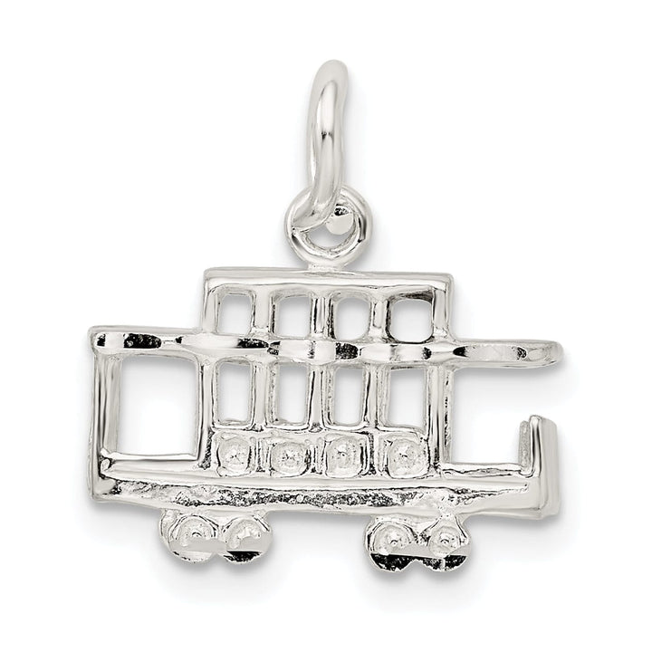 Lovely Rita's Pendants & Charms Solid Sterling Silver 3 D Caboose Charm Pendant