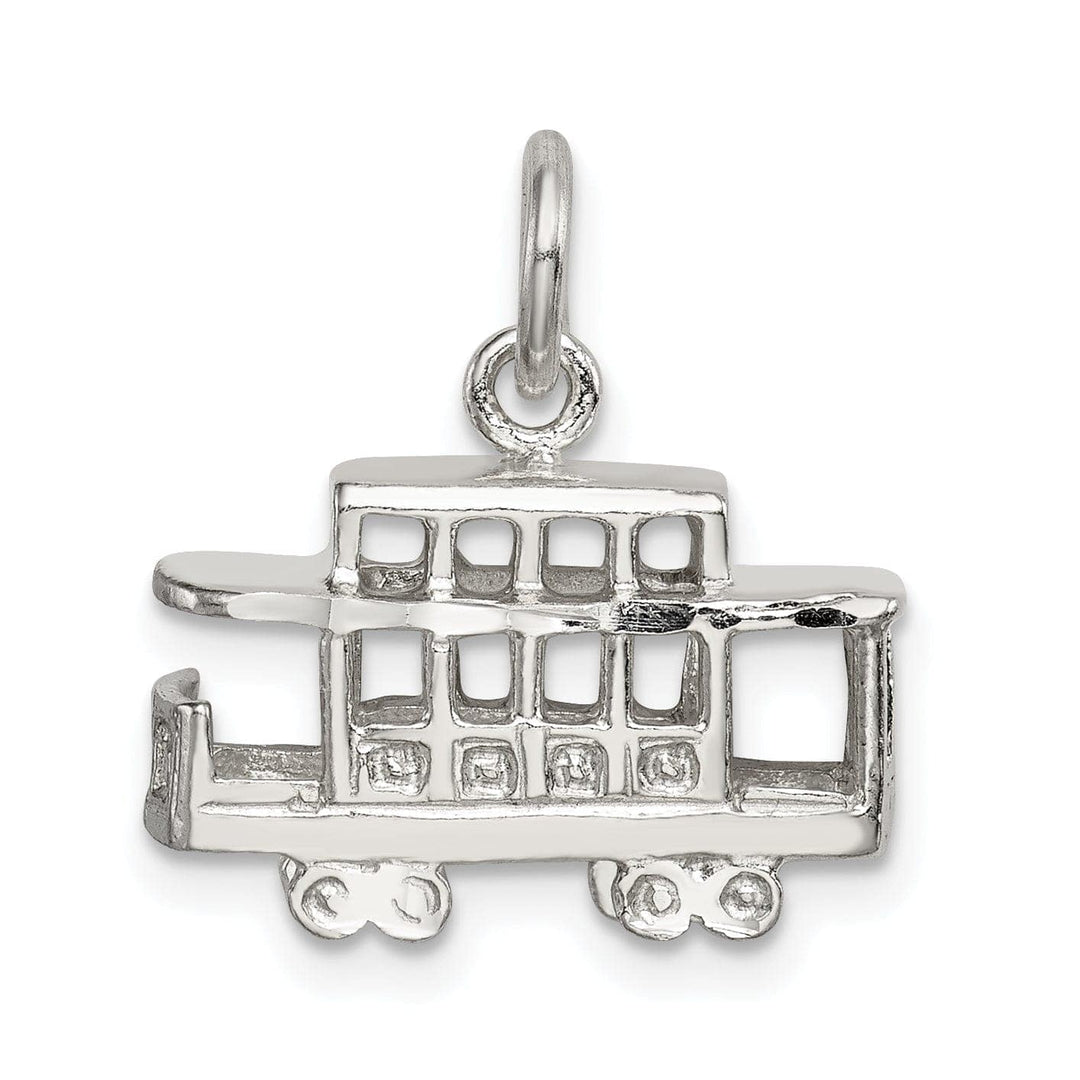 Lovely Rita's Pendants & Charms Solid Sterling Silver 3 D Caboose Charm Pendant
