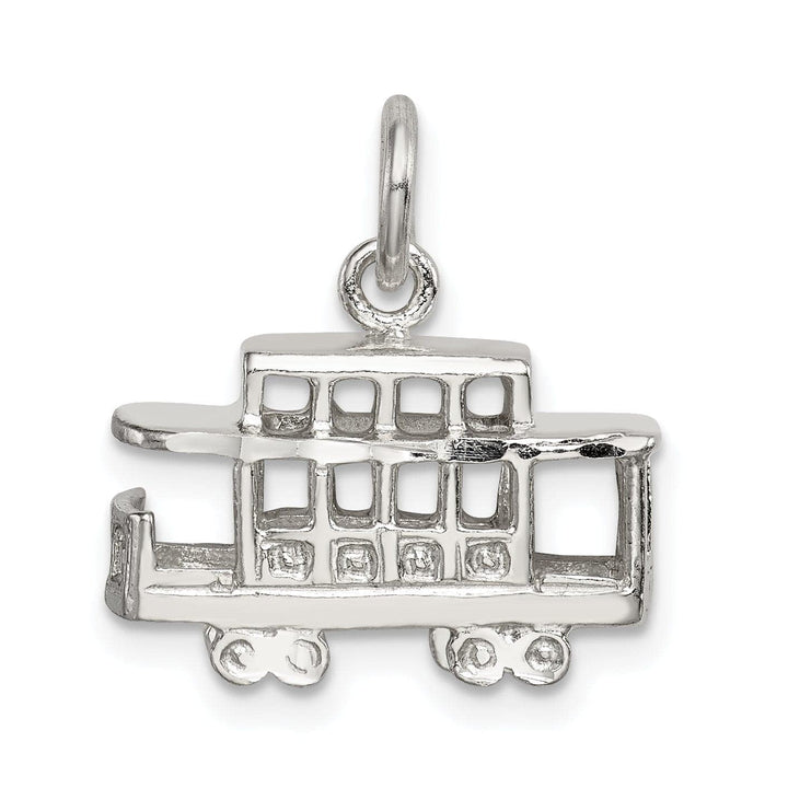 Lovely Rita's Pendants & Charms Solid Sterling Silver 3 D Caboose Charm Pendant