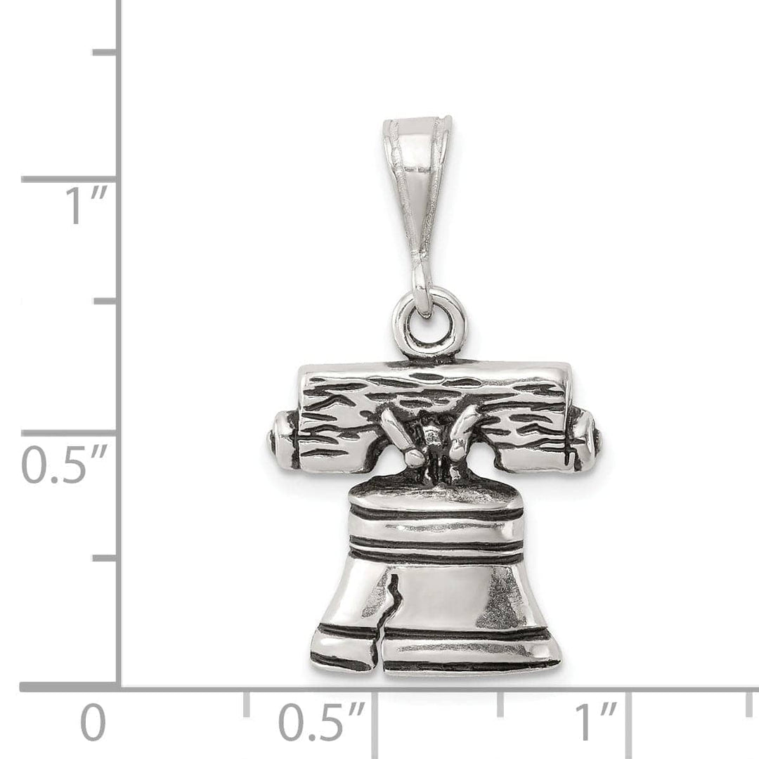 Lovely Rita's Pendants & Charms Solid Sterling Silver Antiqued Bell Charm