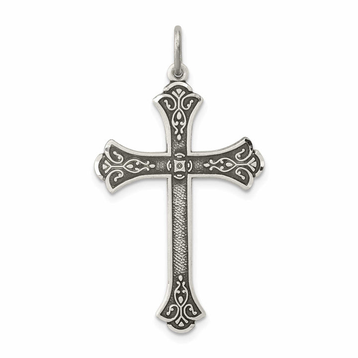 Lovely Rita's Pendants & Charms Solid Sterling Silver Antiqued Cross Pendant