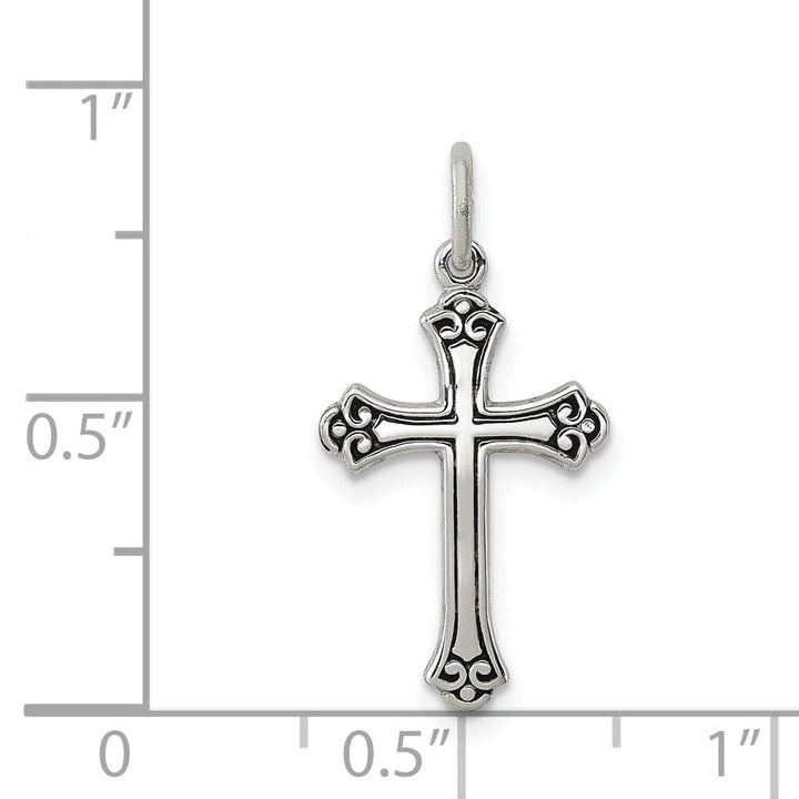 Lovely Rita's Pendants & Charms Solid Sterling Silver Antiqued Cross Pendant
