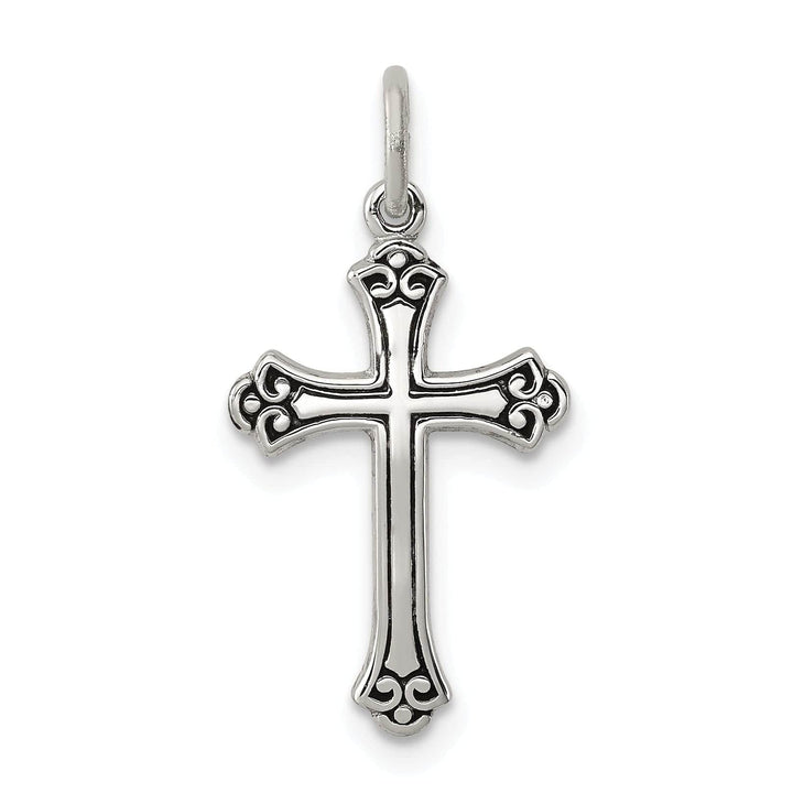 Lovely Rita's Pendants & Charms Solid Sterling Silver Antiqued Cross Pendant