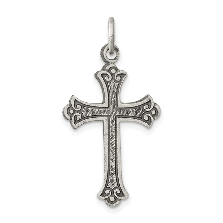 Lovely Rita's Pendants & Charms Solid Sterling Silver Antiqued Cross Pendant