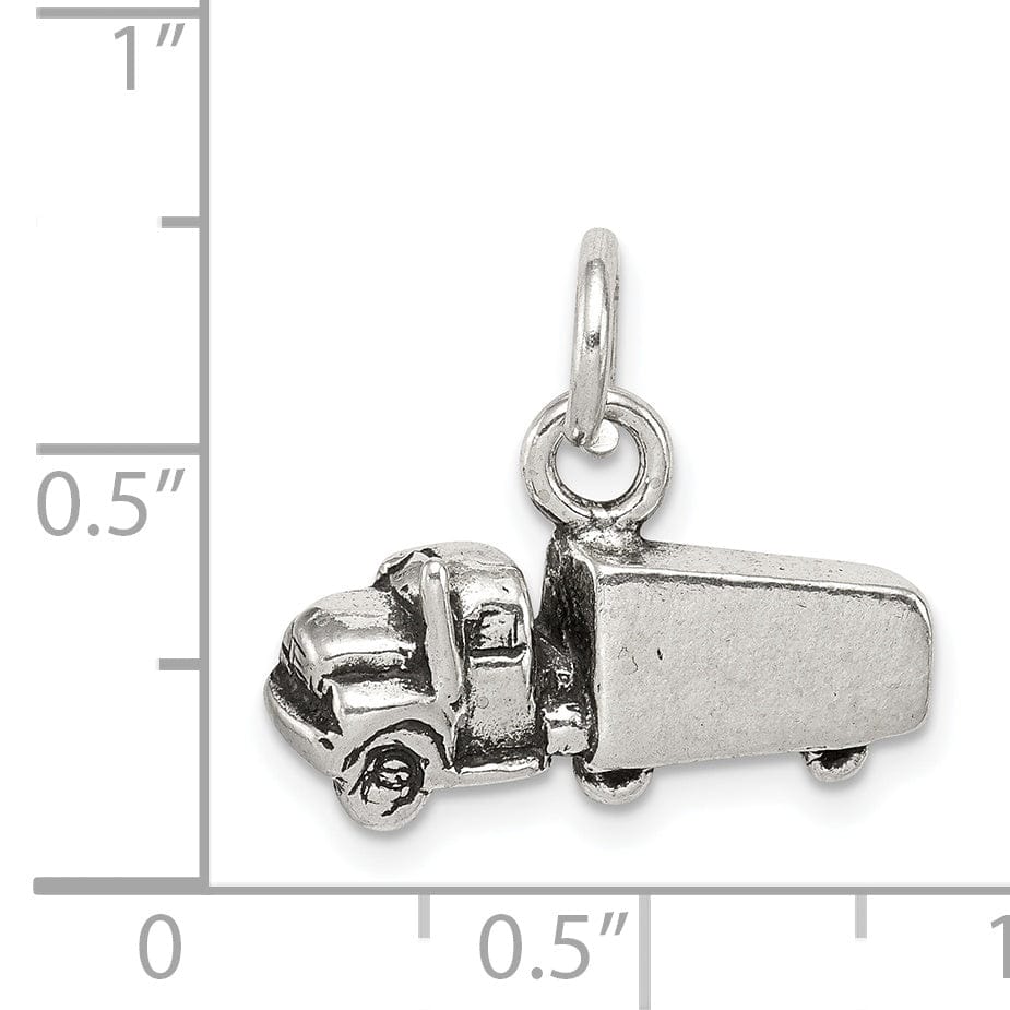 Lovely Rita's Pendants & Charms Solid Sterling Silver Antiqued Truck Pendant
