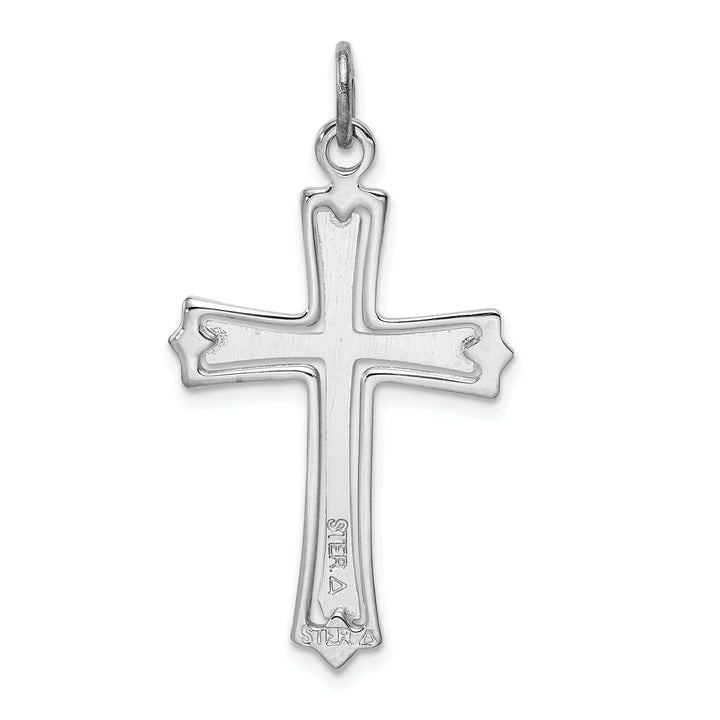 Lovely Rita's Pendants & Charms Solid Sterling Silver Budded Cross Pendant