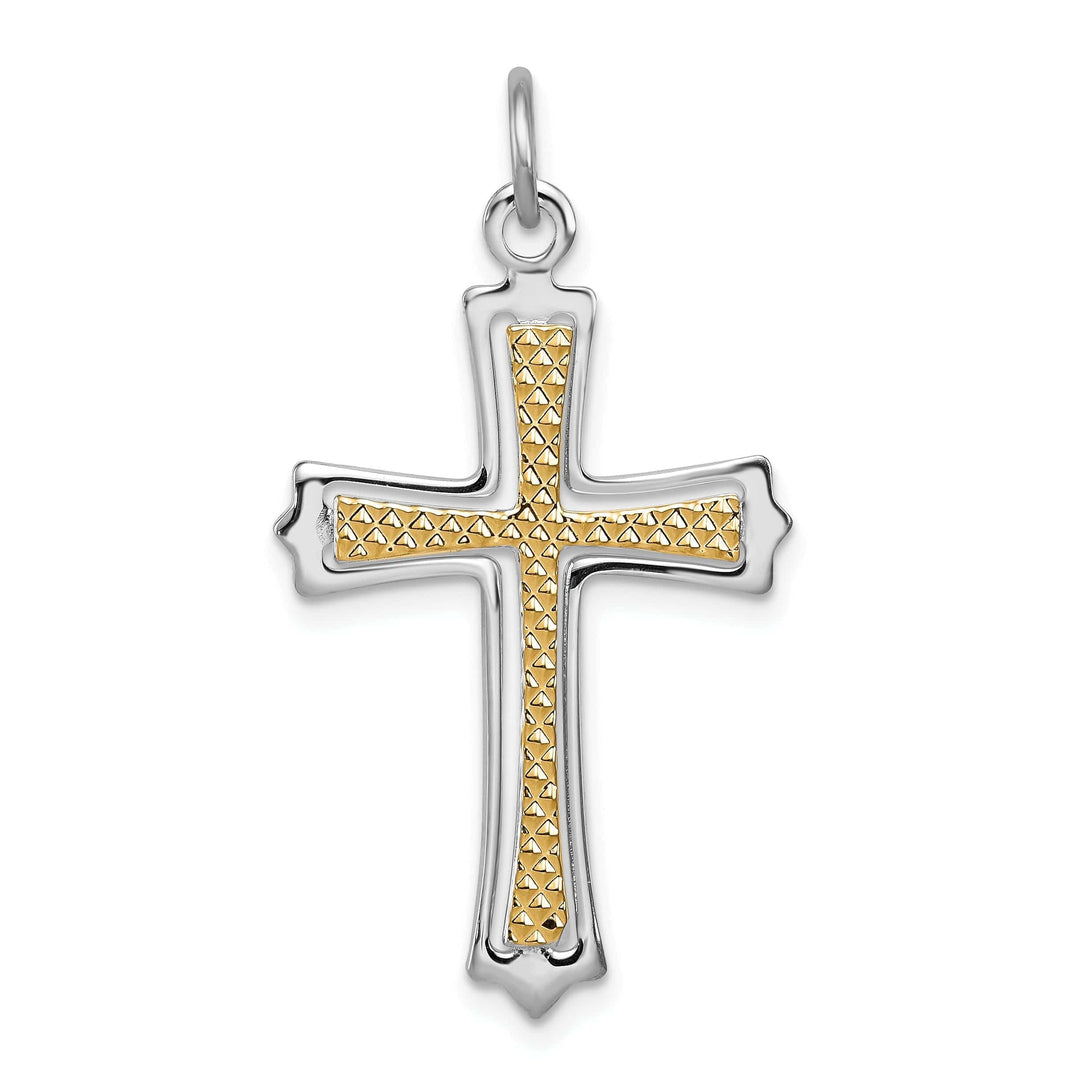 Lovely Rita's Pendants & Charms Solid Sterling Silver Budded Cross Pendant