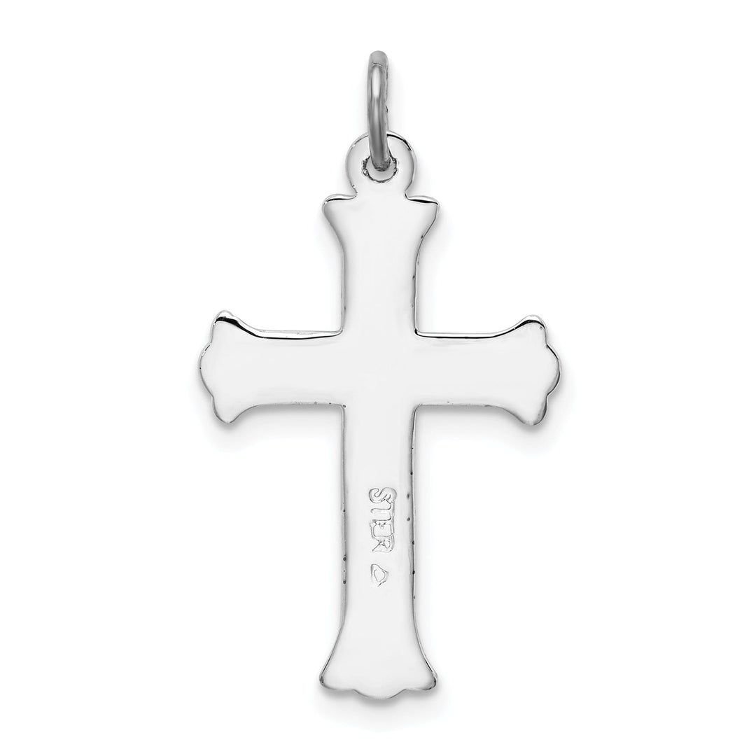 Lovely Rita's Pendants & Charms Solid Sterling Silver Enameled Cross Charm