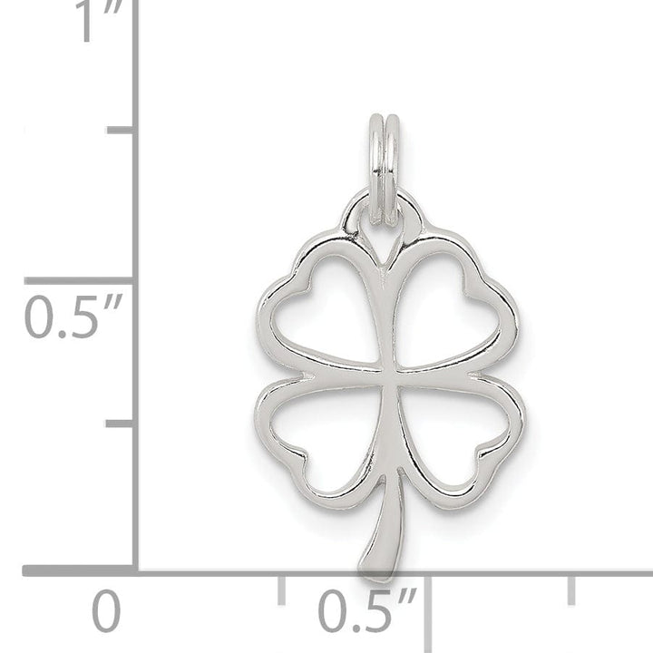 Lovely Rita's Pendants & Charms Solid Sterling Silver Four Leaf Clover Charm