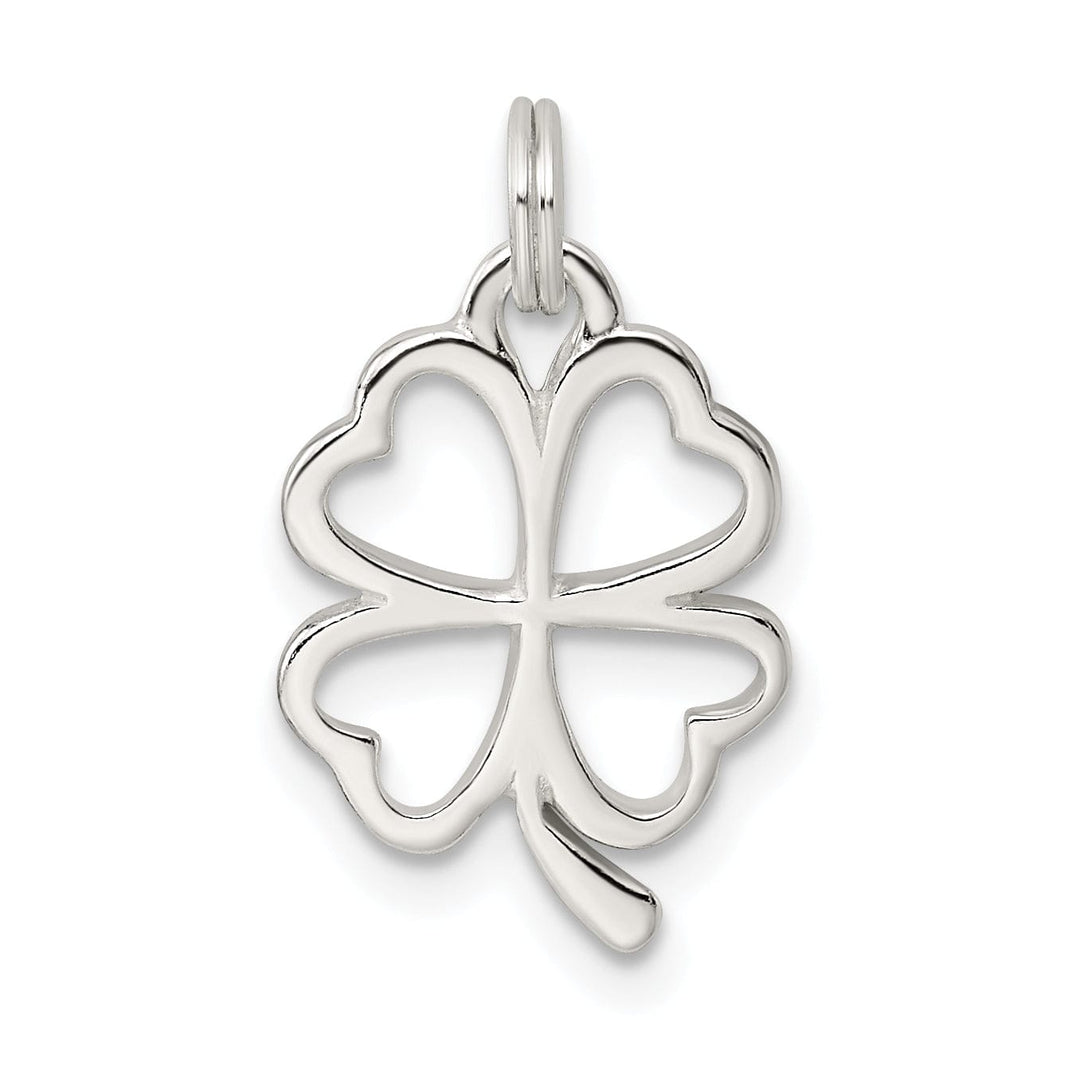 Lovely Rita's Pendants & Charms Solid Sterling Silver Four Leaf Clover Charm