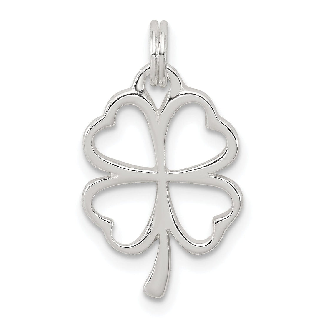 Lovely Rita's Pendants & Charms Solid Sterling Silver Four Leaf Clover Charm