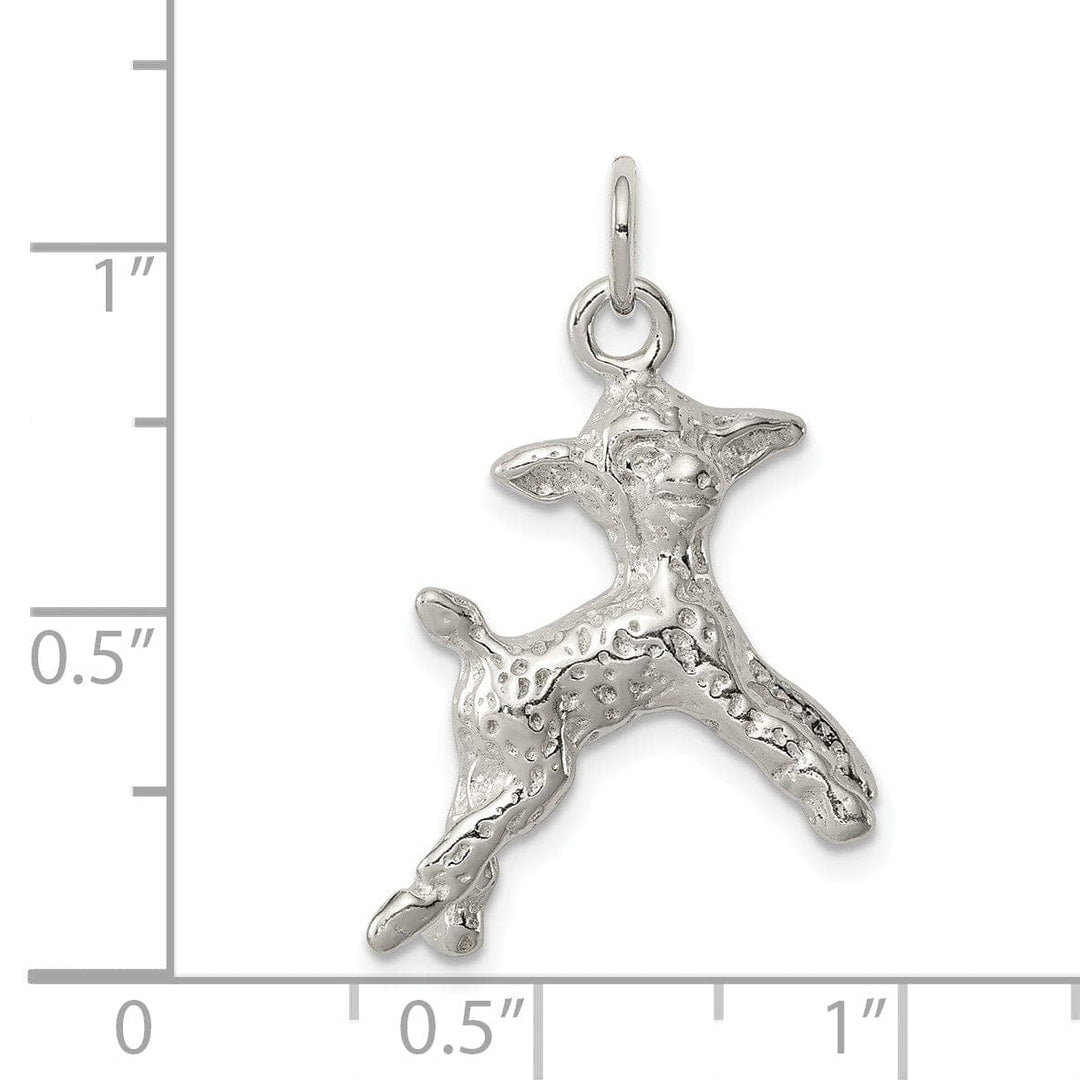 Lovely Rita's Pendants & Charms Solid Sterling Silver Lamb Charm Pendant