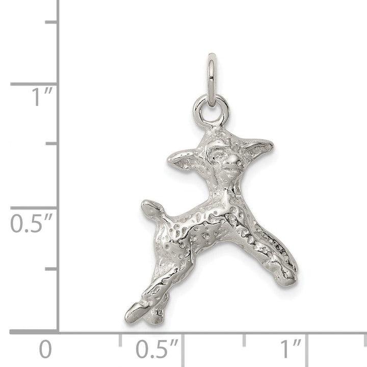 Lovely Rita's Pendants & Charms Solid Sterling Silver Lamb Charm Pendant