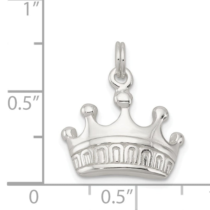 Lovely Rita's Pendants & Charms Solid Sterling Silver Polish Finish Crown Charm