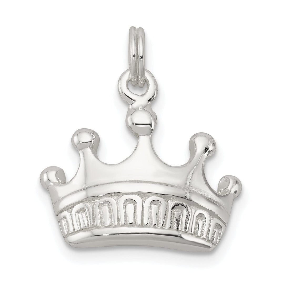 Lovely Rita's Pendants & Charms Solid Sterling Silver Polish Finish Crown Charm