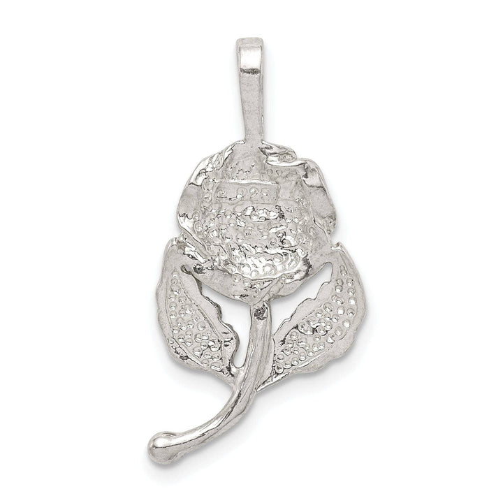 Lovely Rita's Pendants & Charms Solid Sterling Silver Polish Finish Rose Charm