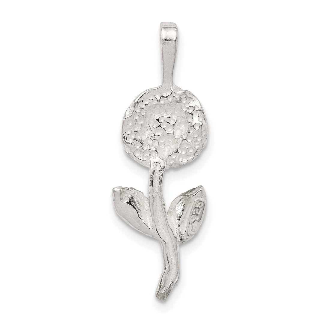 Lovely Rita's Pendants & Charms Solid Sterling Silver Polish Finish Rose Charm