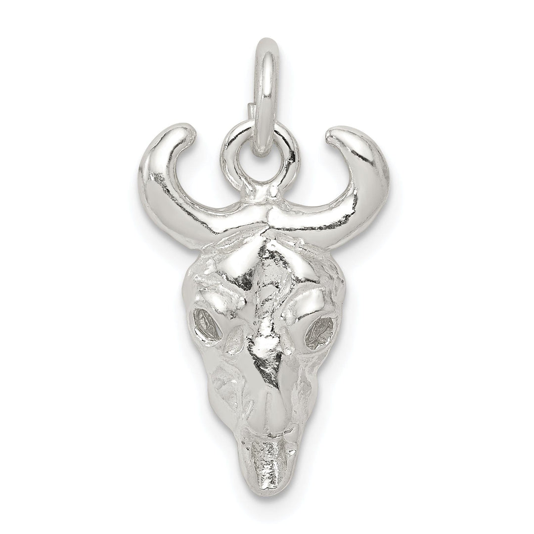 Lovely Rita's Pendants & Charms Solid Sterling Silver Polish Finish Skull Charm