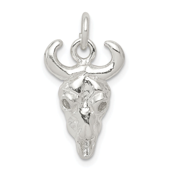 Lovely Rita's Pendants & Charms Solid Sterling Silver Polish Finish Skull Charm