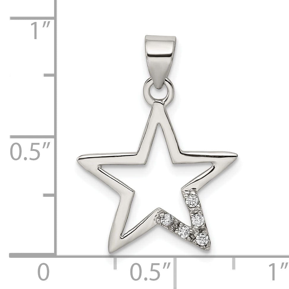 Lovely Rita's Pendants & Charms Solid Sterling Silver Polish Finish Star Charm