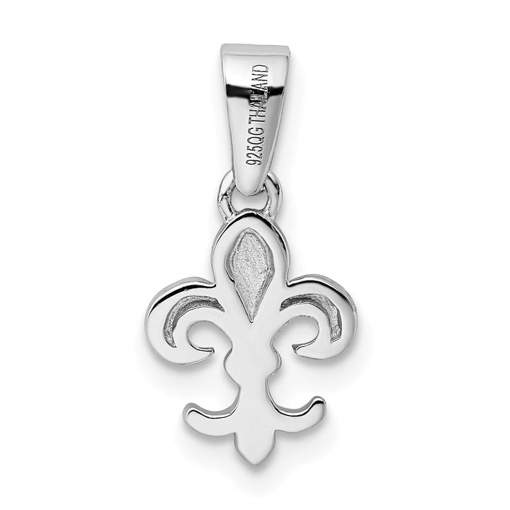 Lovely Rita's Pendants & Charms Solid Sterling Silver Polish Fleur de lis Charm