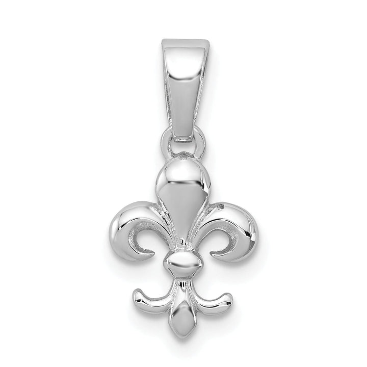 Lovely Rita's Pendants & Charms Solid Sterling Silver Polish Fleur de lis Charm