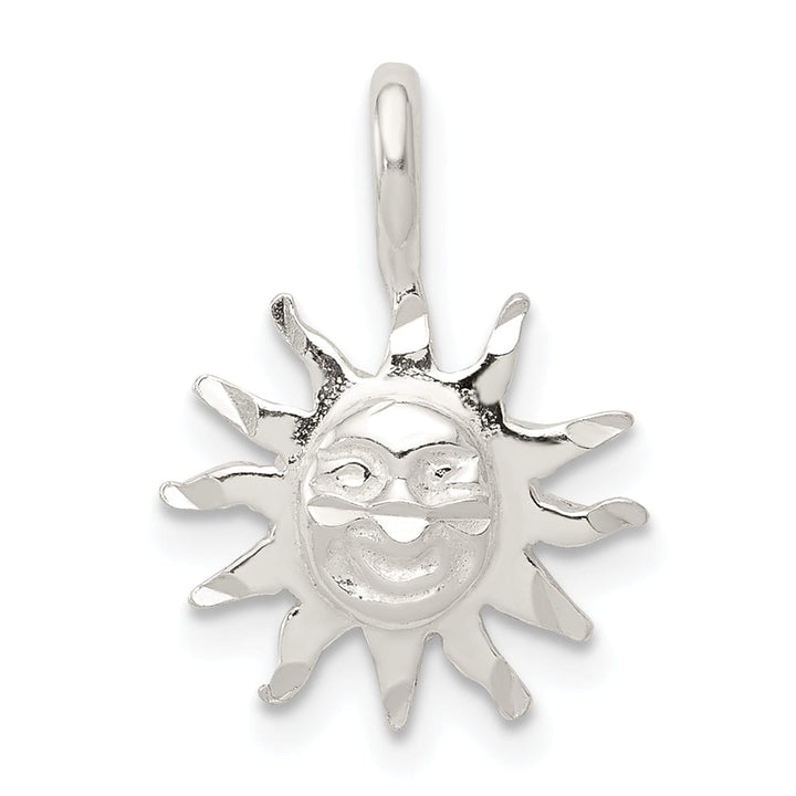 Lovely Rita's Pendants & Charms Solid Sterling Silver Polish Sun Charm Pendant