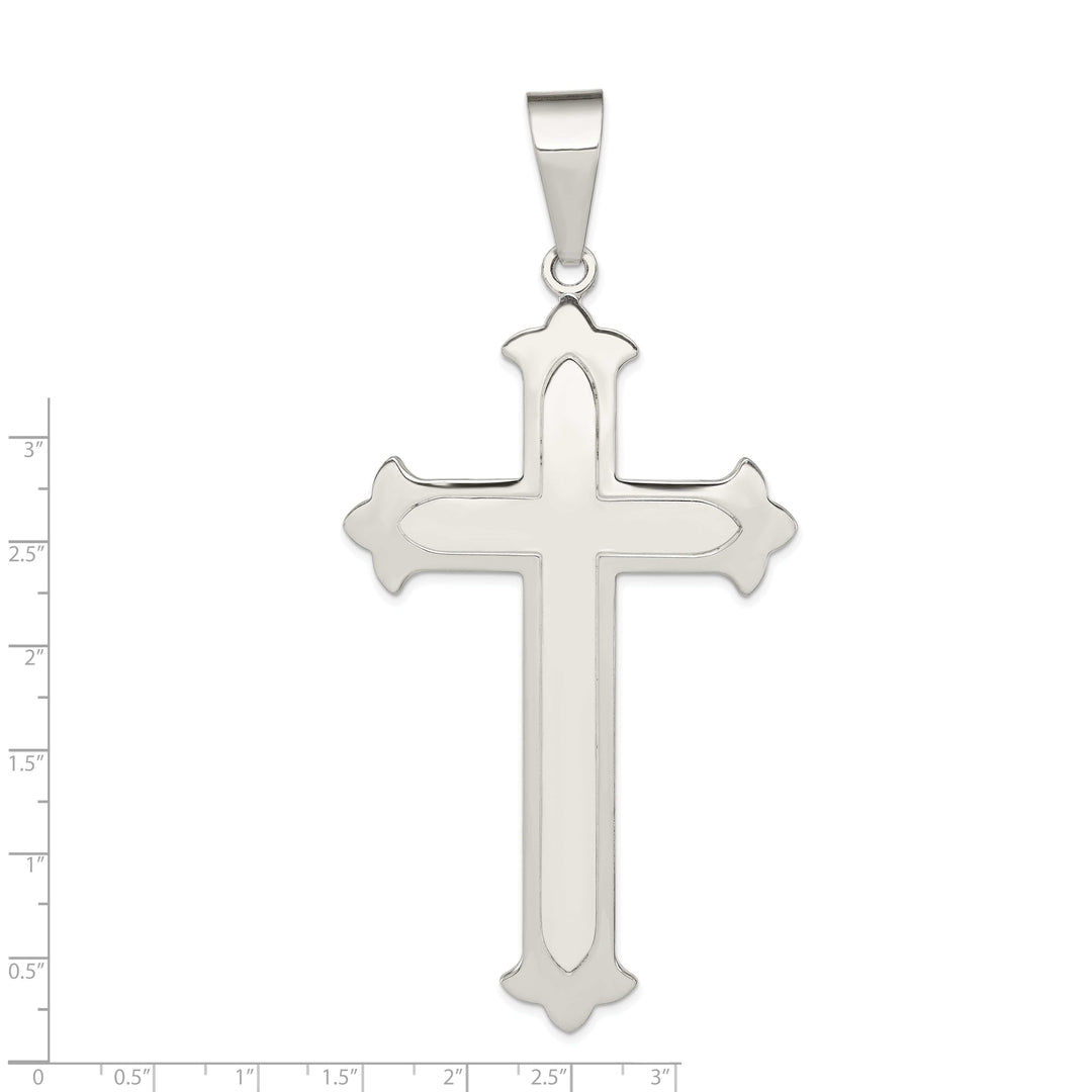 Lovely Rita's Pendants & Charms Solid Sterling Silver Polished Cross Pendant
