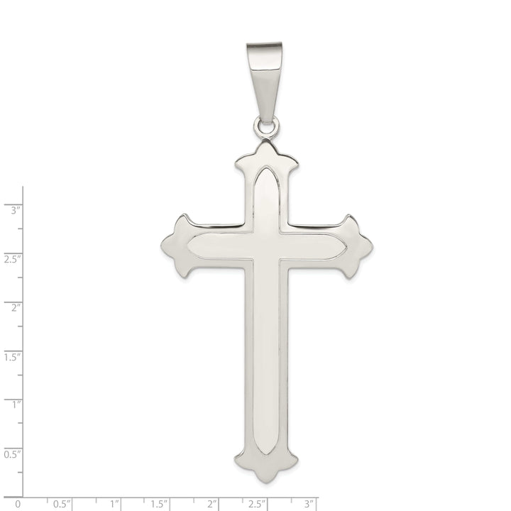Lovely Rita's Pendants & Charms Solid Sterling Silver Polished Cross Pendant