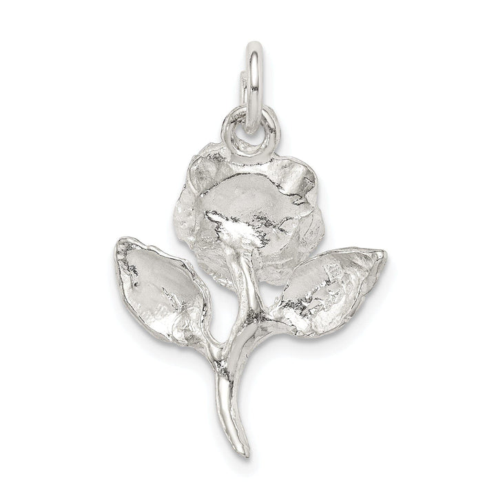 Lovely Rita's Pendants & Charms Solid Sterling Silver Rose Pendant Polish Charm