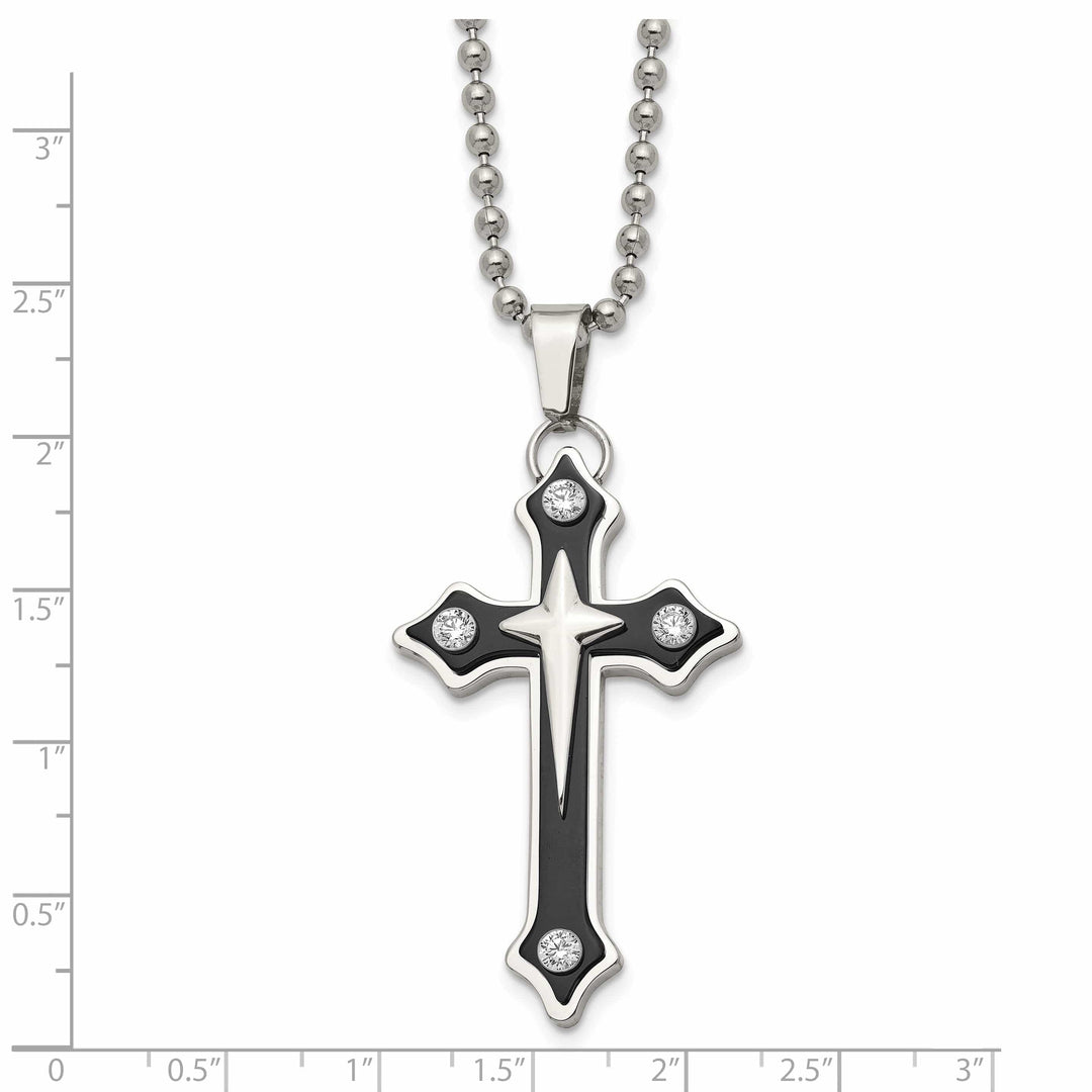 Chisel Pendants & Charms Stainless Steel Cross Pendant Necklace