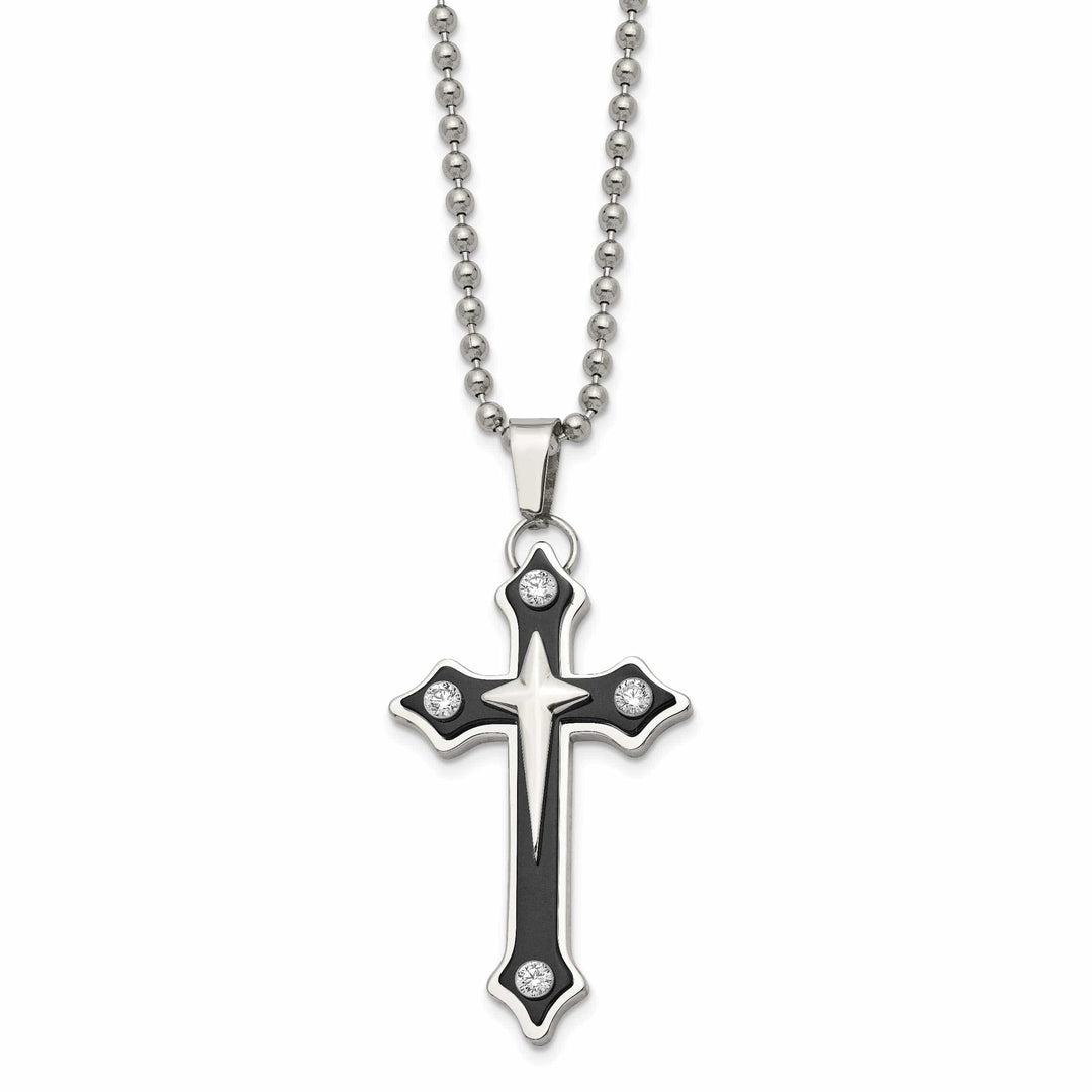 Chisel Pendants & Charms Stainless Steel Cross Pendant Necklace