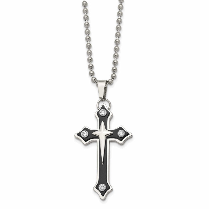 Chisel Pendants & Charms Stainless Steel Cross Pendant Necklace