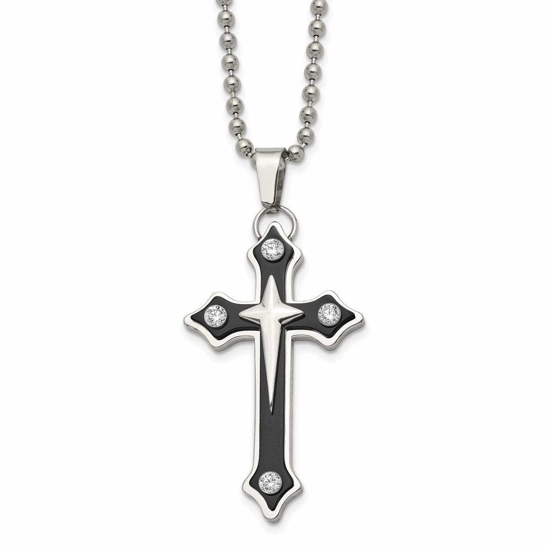 Chisel Pendants & Charms Stainless Steel Cross Pendant Necklace