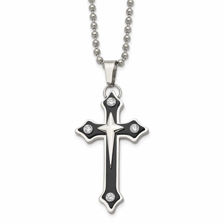 Chisel Pendants & Charms Stainless Steel Cross Pendant Necklace