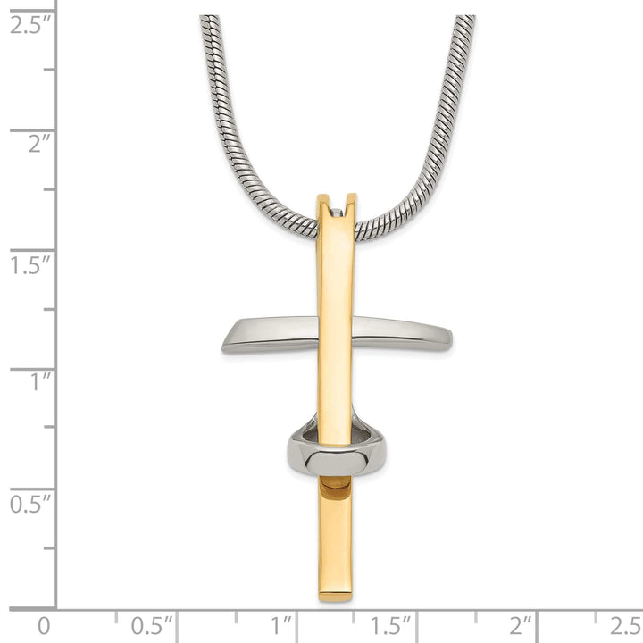 Chisel Pendants & Charms Stainless Steel Cross Pendant Necklace
