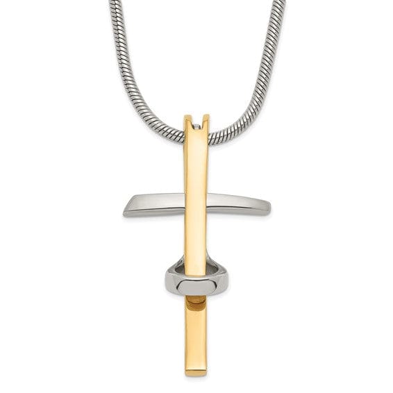 Chisel Pendants & Charms Stainless Steel Cross Pendant Necklace