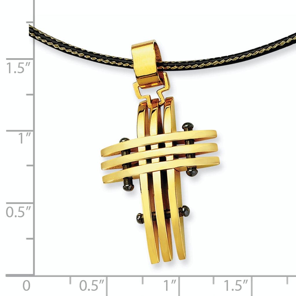 Chisel Pendants & Charms Stainless Steel Cross Pendant Necklace