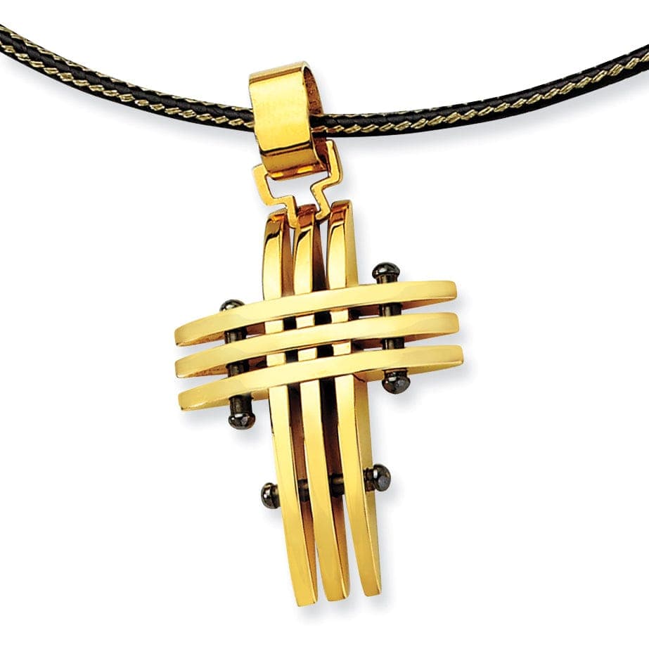 Chisel Pendants & Charms Stainless Steel Cross Pendant Necklace
