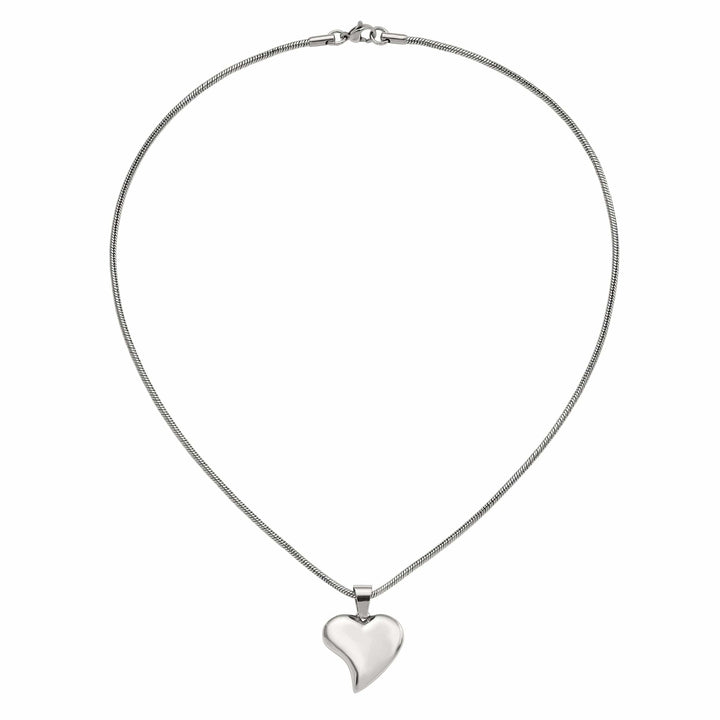 Chisel Pendants & Charms Stainless Steel Heart Pendant Necklace