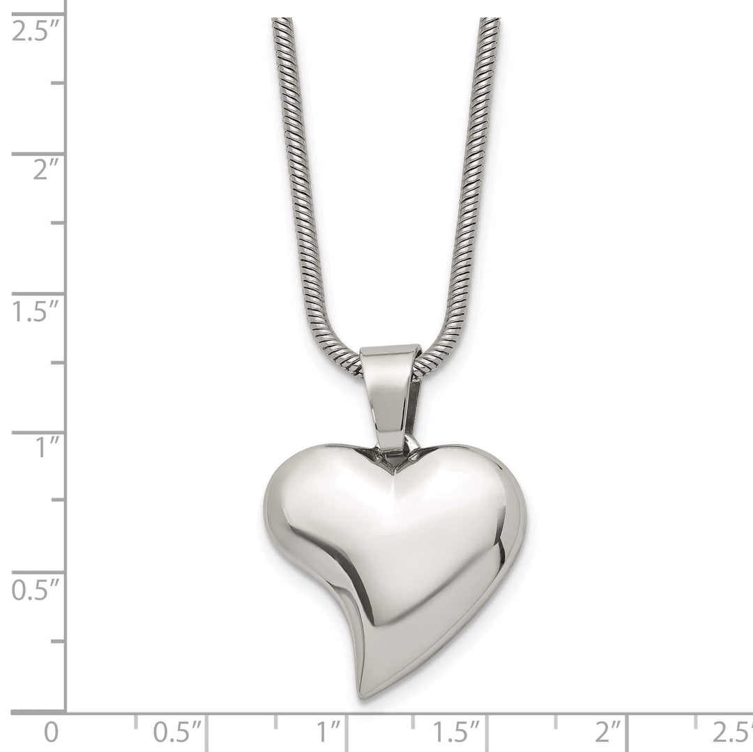 Chisel Pendants & Charms Stainless Steel Heart Pendant Necklace