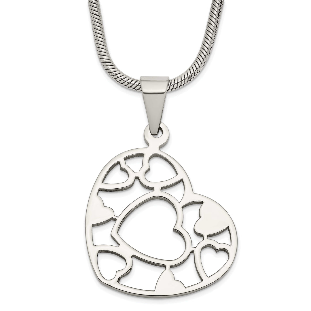 Chisel Pendants & Charms Stainless Steel Heart Pendant Necklace